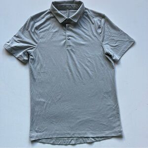 Lululemon Light Gray Short Sleeve Polo Shirt size XS